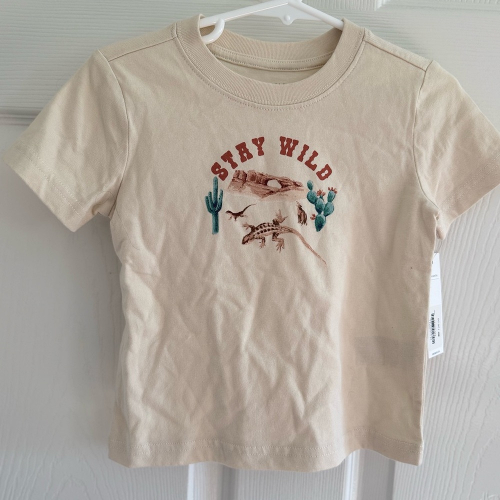 Janie and Jack Beige 'Stay Wild' Kids T-Shirt